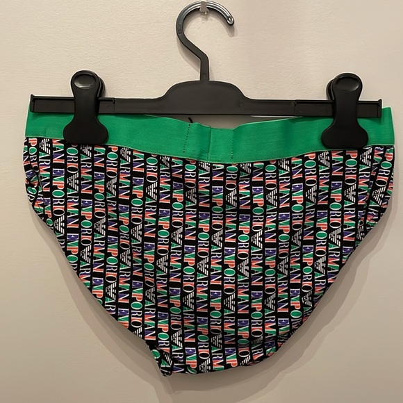 Emporio Armani Allover Vertical Logo Brief, NWT - Picture 4 of 9